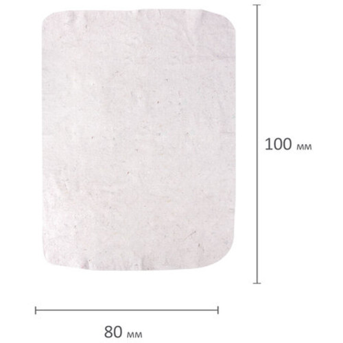 Тряпка для мытья пола ЛАЙМА, 80х100 см, хлопок, белая