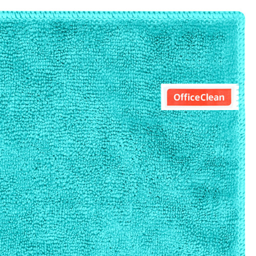 Тряпка-салфетка для пола OfficeClean "Премиум", 50х60 см, микрофибра, голубая