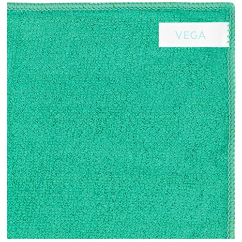 Тряпка-салфетка для пола Vega, 50х60 см, микрофибра, зеленая