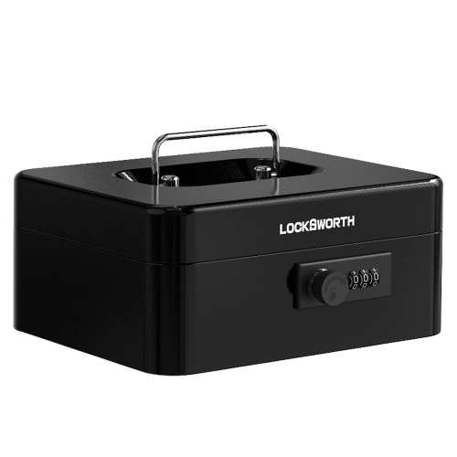 Ящик для денег LockSworth, 90х200х160 мм, 0,9 кг, сталь, черный
