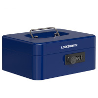 Ящик для денег LockSworth, 90х200х160 мм, 0,9 кг, сталь, синий