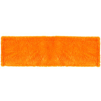 Запаска для швабры OfficeClean Professional, 40х10 см, микрофибра, ворс 0,5 см, карманы, оранжевая