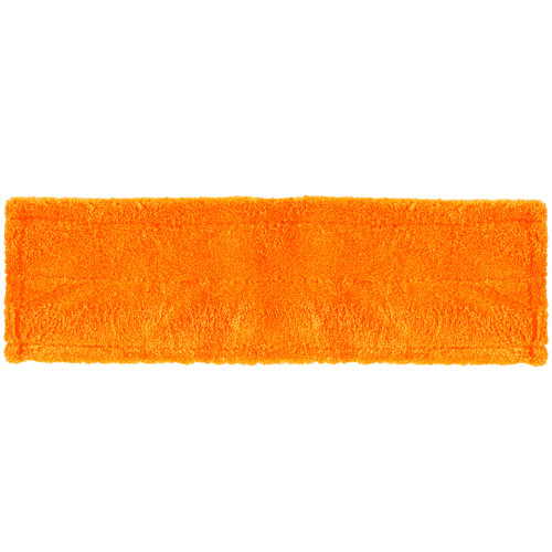 Запаска для швабры OfficeClean Professional, 40х10 см, микрофибра, ворс 0,5 см, карманы, оранжевая
