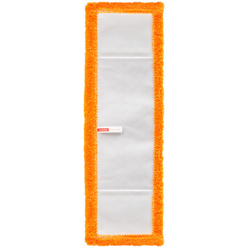 Запаска для швабры OfficeClean Professional, 40х10 см, микрофибра, ворс 0,5 см, карманы, оранжевая