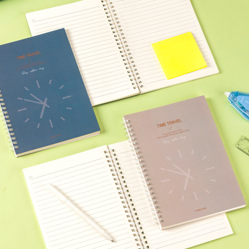 Записная книжка DELI "Time Travel" на спирали, А5, 60 листов в линейку, ассорти
