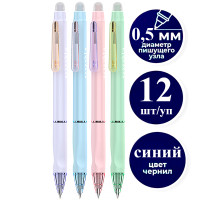 Ручка гелевая DELI "G667" 0,5 мм, синяя, автоматическая, стирающиеся чернила