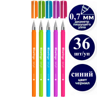 Ручка шариковая BERLINGO "Starlight " 0,7 мм, синяя, soft-touch, ассорти