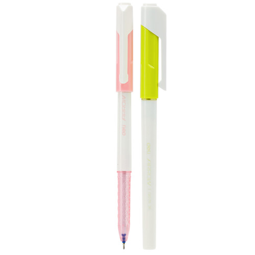 Ручка шариковая DELI "Arrow" Q02636, 0,7 мм, синяя, корпус ассорти