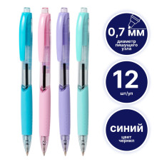 Ручка шариковая DELI "Every Q41" автоматическая, 0,7 мм, синяя, грип