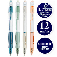 Ручка шариковая DELI "Linfini" автоматическая, 0,7 мм, синяя, грип