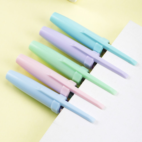 Ручка шариковая DELI "Macaron"Q6C-BL, 0,7 мм, тонированный корпус, синяя