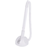 Ручка шариковая OfficeSpace "Reception", на подставке, белый корпус, синие чернила