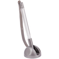 Ручка шариковая OfficeSpace "Reseption", на подставке, серый корпус, синие чернила