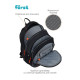 Рюкзак Först F-JUNIOR "Streets" 38х29х18 см, 3 отделения, 2 кармана, эргономичная спинка