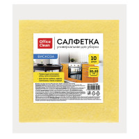 Салфетка из вискозы OfficeClean, 30х30 см, 10 штук в упаковке