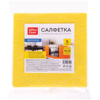 Салфетка из вискозы OfficeClean, 30х30 см, 5 штук в упаковке