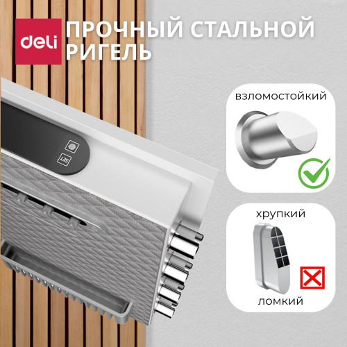 Сейф DELI "AE130" биометрический + электронный замок + ключ, 380х320х450 мм, 21,9 кг, белый Сейф DELI "AE130" биометрический + электронный замок + ключ, 380х320х450 мм, 21,9 кг, белый