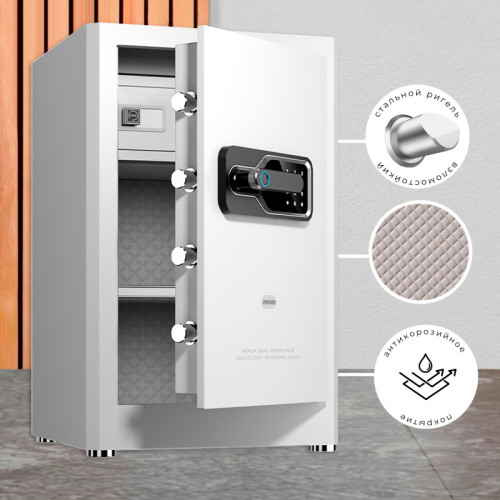 Сейф DELI "AE131" биометрический + электронный замок + ключ, 380х360х600 мм, 29 кг, белый Сейф DELI "AE131" биометрический + электронный замок + ключ, 380х360х600 мм, 29 кг, белый