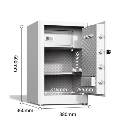 Сейф DELI "AE131" биометрический + электронный замок + ключ, 380х360х600 мм, 29 кг, белый Сейф DELI "AE131" биометрический + электронный замок + ключ, 380х360х600 мм, 29 кг, белый