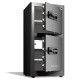 Сейф DELI "AE134" биометрический + электронный замок + ключ, 490х440х1000 мм, 61 кг, черный