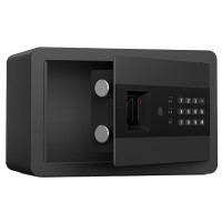 Сейф DELI "AE209" электронный замок + ключ, 310х200х200 мм, 4.7 кг, черный