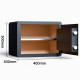 Сейф DELI "AE210" биометрический + электронный замок + ключ + Wi-Fi, 300х400х300 мм, 11 кг, черный