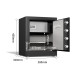 Сейф DELI "AE580-Z" биометрический + электронный замок + ключ, 380х320х450 мм, 21 кг, черный
