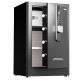 Сейф DELI "AE581-Z" биометрический + электронный замок + ключ, 380х360х600 мм, 26 кг, черный