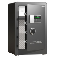 Сейф DELI "AE873" электронный замок + ключ, 380х360х600 мм, 27,5 кг, черный