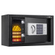 Сейф DELI "ET520" электронный замок + ключ, 310х200х200 мм, 4,5 кг, черный