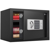 Сейф DELI "ET521" электронный замок + ключ, 350х250х250 мм, 5,7 кг, черный