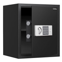 Сейф DELI "ET524" электронный замок + ключ, 350х330х400 мм, 10,6 кг, черный