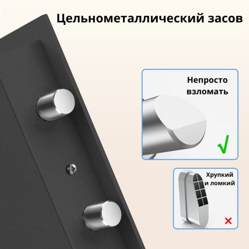 Сейф DELI "ET535" электронный замок + ключ, 350х330х500 мм, 16,5 кг, черный Сейф DELI "ET535" электронный замок + ключ, 350х330х500 мм, 16,5 кг, черный