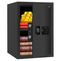 Сейф DELI "ET535" электронный замок + ключ, 350х330х500 мм, 16,5 кг, черный