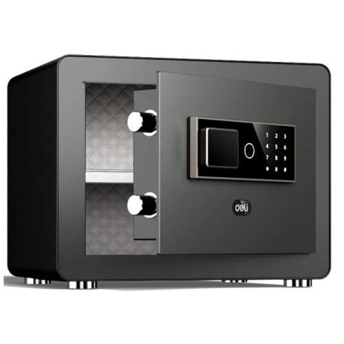Сейф DELI "ET570" электронный замок + ключ, 380х290х300 мм, 13,3 кг, черный Сейф DELI "ET570" электронный замок + ключ, 380х290х300 мм, 13,3 кг, черный