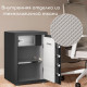 Сейф DELI "ET571" электронный замок + ключ, 380х320х450 мм, 19,6 кг, черный