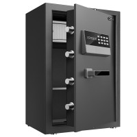 Сейф DELI "ET622" электронный замок + ключ, 430х380х695 мм, 38 кг, черный
