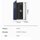 Сейф-книга DELI "ET640" замок ключ, 115х55х180 мм, 0.449 кг, синий