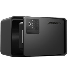 Сейф LockSworth биометрический + электронный замок + ключ, 200х310х200 мм, 4 кг, черный