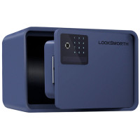 Сейф LockSworth биометрический + электронный замок + ключ, 200х310х200 мм, 4 кг, синий