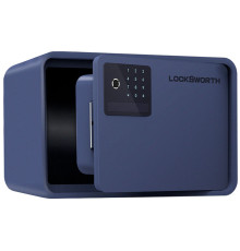 Сейф LockSworth биометрический + электронный замок + ключ, 200х310х200 мм, 4 кг, синий