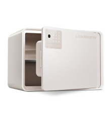 Сейф LockSworth биометрический + электронный замок + ключ, 250х360х250 мм, 6 кг, белый