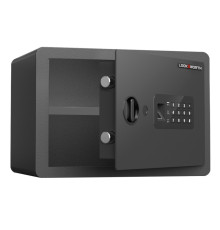 Сейф LockSworth биометрический + электронный замок + ключ, 250х360х250 мм, 7,6 кг, черный