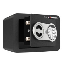 Сейф LockSworth электронный замок + ключ, 170х230х170 мм, 2 кг, черный
