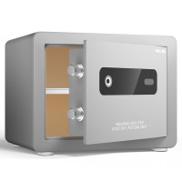 Сейф мебельный DELI "AE100" биометрический + электронный замок, 400х300х310 мм, 14 кг, серый