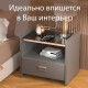 Сейф мебельный DELI "AE300" биометрический + электрон.замок + ключ, 520х425х490 мм, 25,7 кг, серый