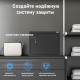 Сейф мебельный DELI "ET562" ключевой замок, 350х250х250 мм, 7,7 кг, черный
