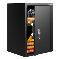 Сейф мебельный DELI "ET564" ключевой замок, 350х310х500 мм, 16,9 кг, черный