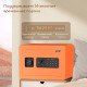Сейф мебельный DELI "ET590" биометрический + электронный замок+ключ, 350х250х250 мм, 8 кг, оранжевый