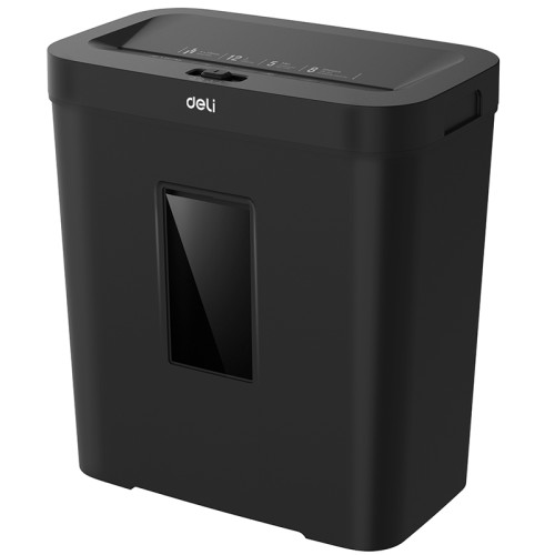 Шредер Deli, 4 уровень секретности (4х25мм), 8 листов, 12 литров Шредер Deli, 4 уровень секретности (4х25мм), 8 листов, 12 литров